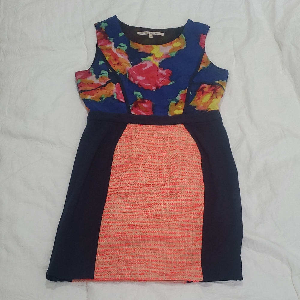 RACHEL Rachel Roy Floral Dress - Blue and Pink
